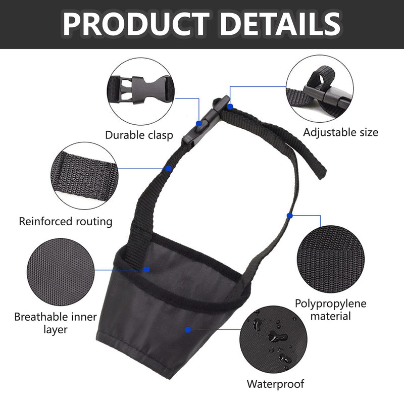 Thoquene muzzle for small dogs, dog muzzle, adjustable strap, breathable, faster - BeesActive Australia