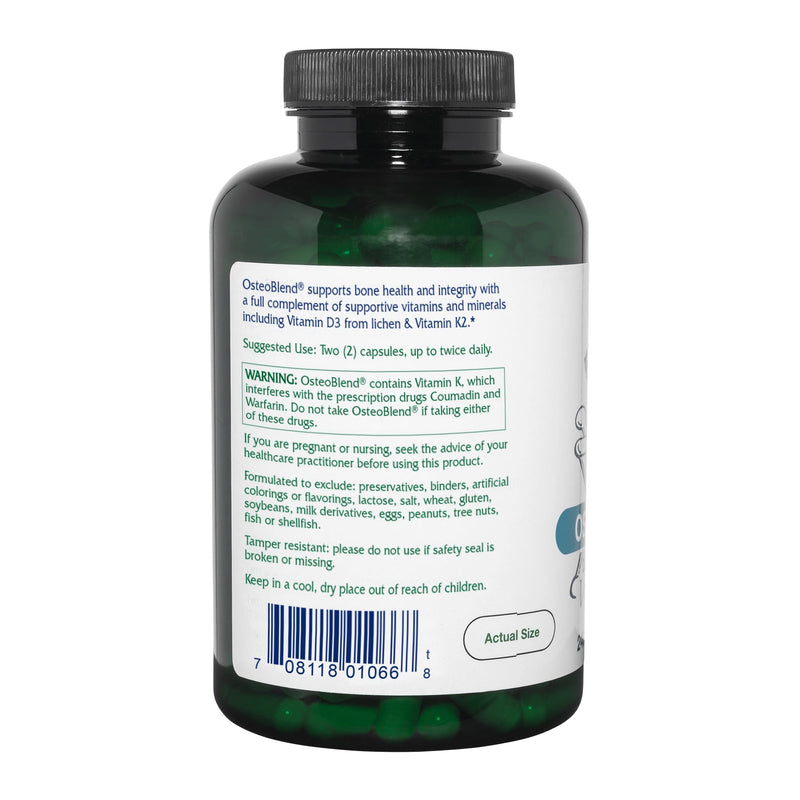 Vitanica, OsteoBlend, Bone Support, Vegan, 240 Capsules 240 Count (Pack of 1)