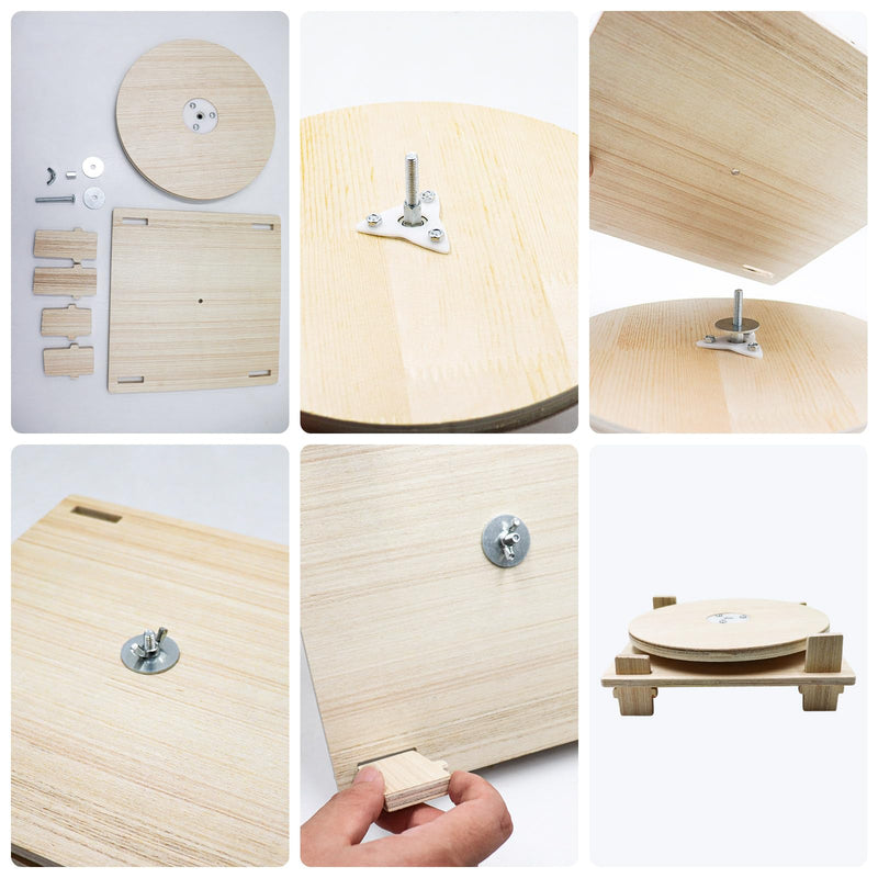 Hamster Toys, Wooden Running Turntable Toy for Small Pet, Hamster Cage Accessories, Rat Enrichment Toys, Running Wheel for Hamester, Rat, Gerbil, and Other Small Animals - BeesActive Australia
