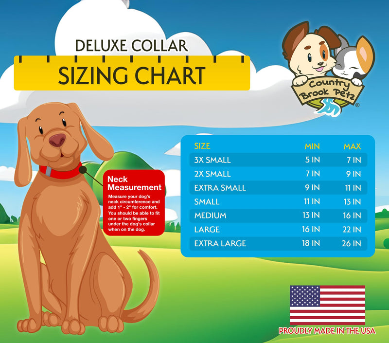 Country Brook Petz - American-Made Dog Collar for Large, Medium, and Small Dogs and Puppies - Deluxe Heavy Duty Nylon in 33 Dazzling Colors (Large, 1 Inch Wide, Dark Olive Drab) Large (Pack of 1) - BeesActive Australia