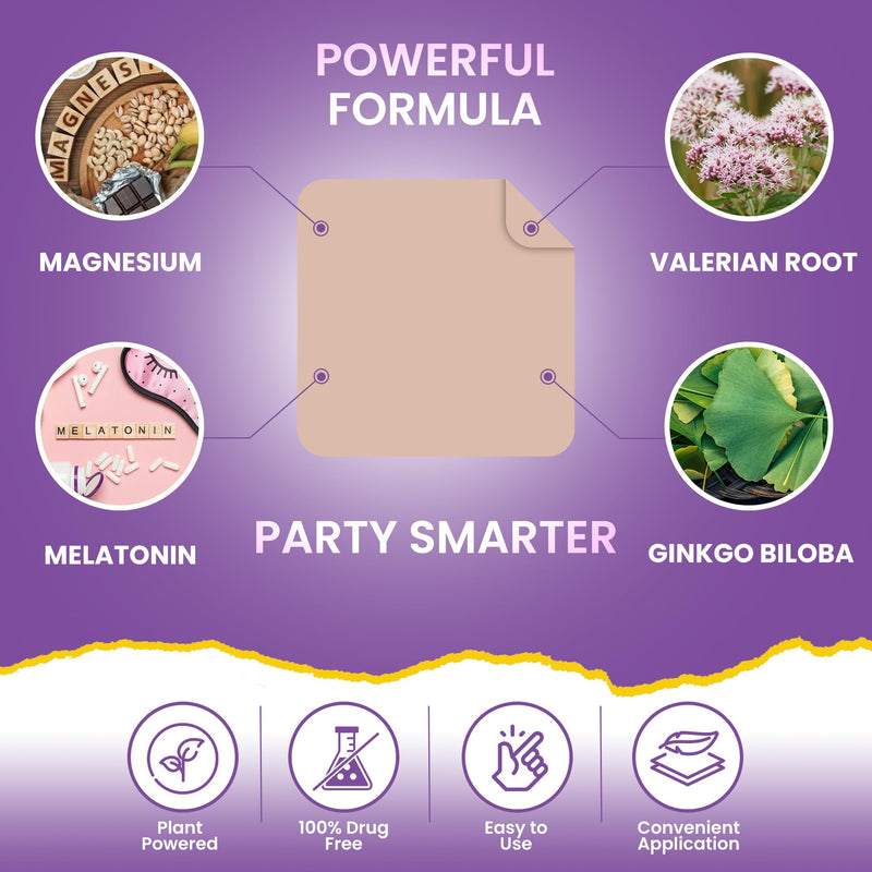 Recovery Patches 60 Pack - Wake Up Refreshed & Energized with Our 100% Natural Ingredients Patch for Party - Skin-Friendly & Waterproof - Apply Before Drinking - Enhanced Morning Formula 60 Patches