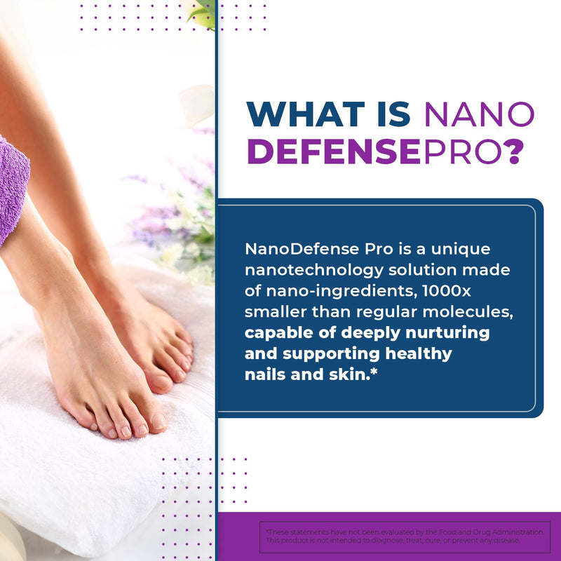 NanoDefense Pro - Original Formulated Toenail Treatment Drops, Extra Strength Nail Repair Solution for Toe Nails, Support healthy Skin & Nails -100% Natural - 1 Month Supply 0.5 Fl Oz (Pack of 1) - BeesActive Australia