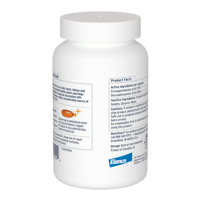Pet Protect M/L Dog Omega-3 Supplement, Proprietary Free Form Blend, Supports a Normal Inflammatory Response, Snip-Tip Capsules (60 Count) 60 Capsules