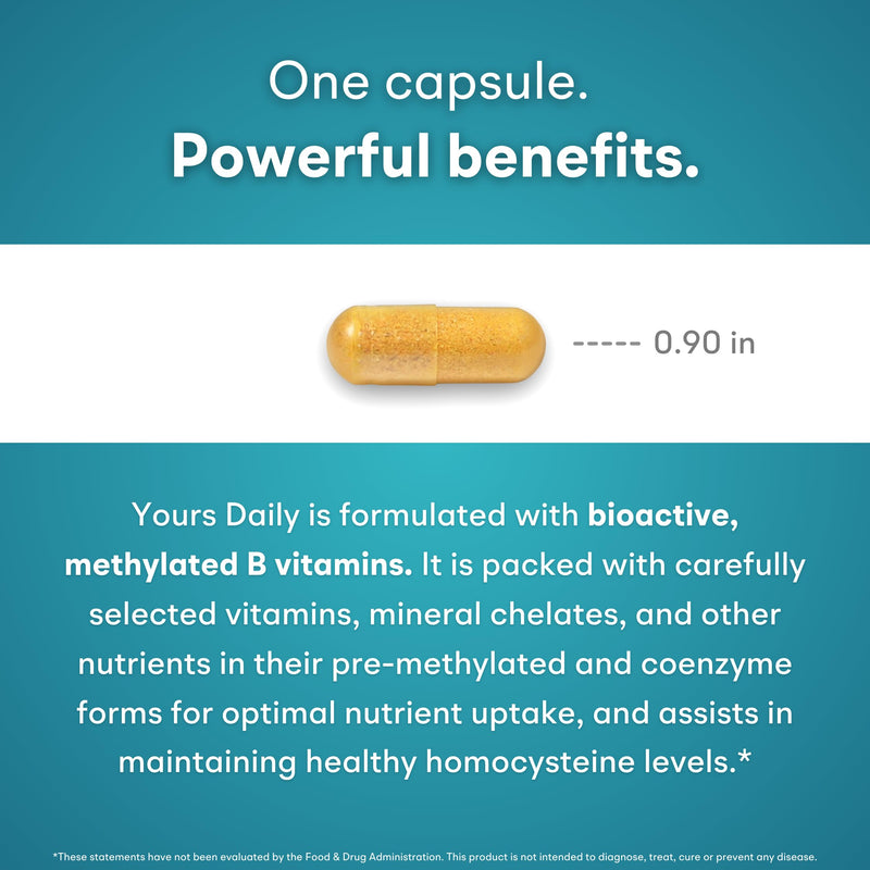 Methylated Multivitamin for Men and Women, Methyl Multi Without Iron - 60 Capsules, MTHFR Supplement with Methyl B12, Methylfolate (5-MTHF), CoQ10 for Energy, Heart and Mood Support