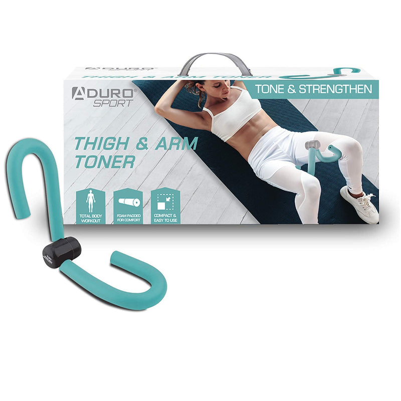 Aduro Sport Inner Thigh Exercise Equipment for Women, Full Size Thigh Toner Leg Exercise Trainer [Improved Version] Teal