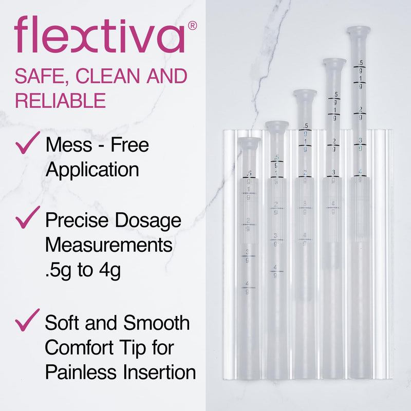 Disposable Plastic Vaginal Cream Applicators - Threaded End to Fit OTC Gel or Cream Products - Accurate Dosage Markings Measurements - 20 Pack - BeesActive Australia