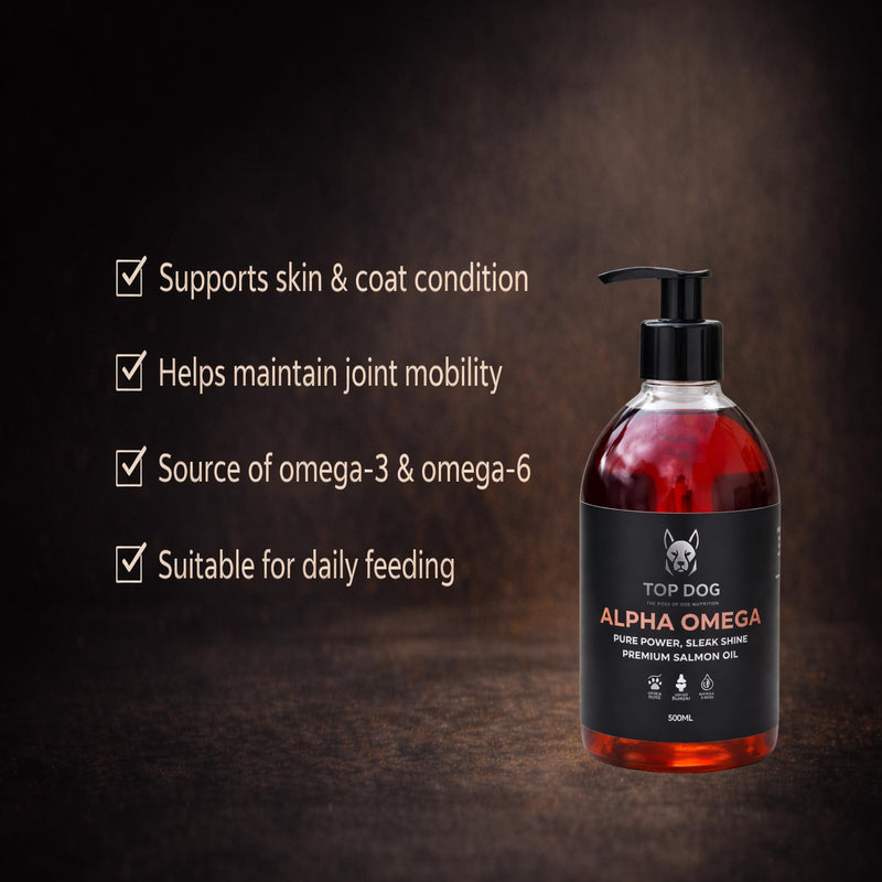 Alpha Omega Premium Salmon Oil for Dogs – Skin & Coat Support