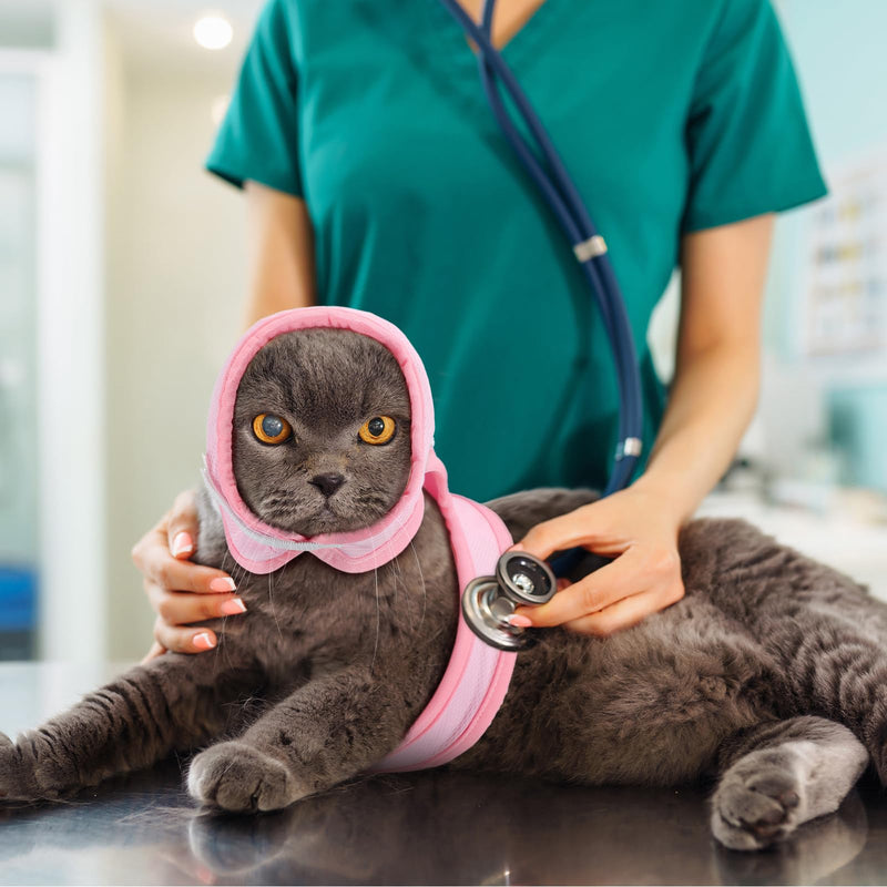 3 Pieces Cat Ear Covers Anxiety Relief Dog Calming Hood Stretchy Pet Snood Cats Ear Neck Scarf Wrap Dogs Pets for Grooming Bath Drying Noise Protection Winter Warm - BeesActive Australia