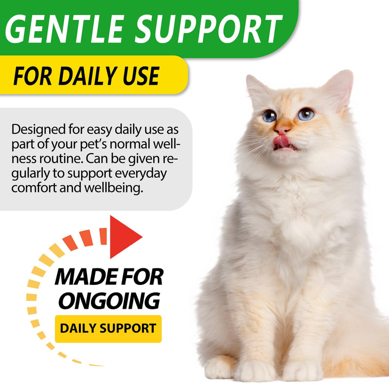 2Pack Cat Antibiotics, for Infections, Cough, & Teeth Moments, Pet Health Supplement Multivitamin Supports Allergy and Itch Relief, Herbal Supplement is Excellent for All Breeds and Ages, 2 oz*2Pack