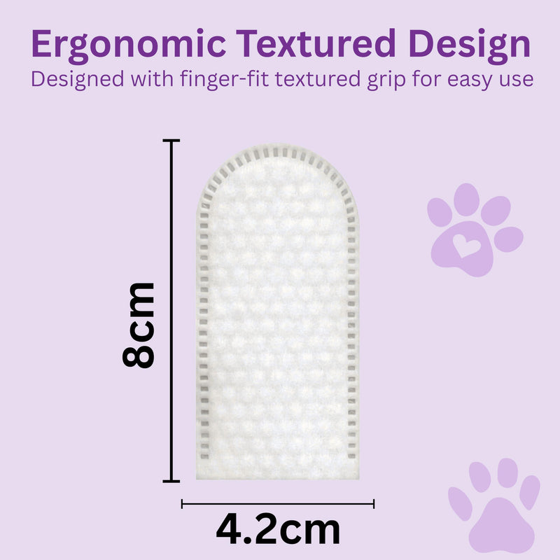 Pet Dental & Eye Cleaning Wipes for Dogs & Cats – 200 Total Finger Wipes (100 Dental + 100 Eye) – Teeth Cleaning Toothpaste Alternative & Tear Stain Remover