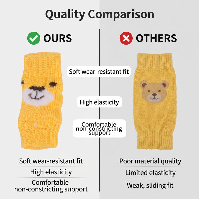 Zerodis 4pcs Pet Dog Elbow Protector, Elbow Support Wrap Pet Leg Warmers for Dogs Cats Knitted Dog Elbow Sleeve Leg Support Wrap Protectors M