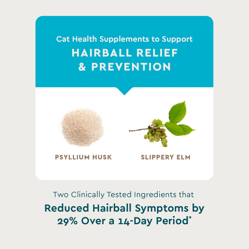 VetIQ Hairball Treatment for Cats, Hairball Remedy Crunchy and Creamy Cat Treats for Furball Control and Relief, Chicken Flavor, 3.7oz