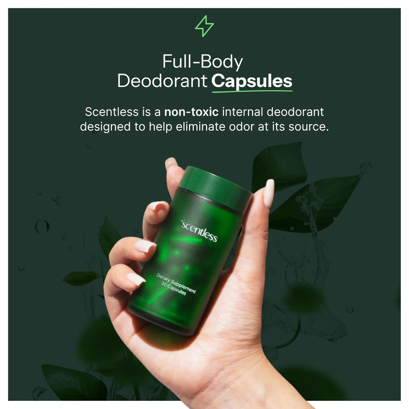 Scentless Internal Deodorant ‚Äì Mint, Parsley & Chlorophyll Capsules for Body Odor ‚Äì Aluminum-Free Body Deodorizing Supplement ‚Äì Odor Control Natural Deodorant ‚Äì Body Deodorizing Capsules ‚Äì 30 Count - BeesActive Australia