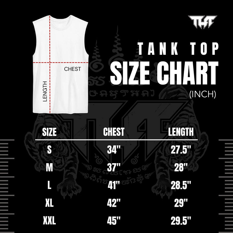 Tuff Sport Tank Top Muay Thai Boxing Vest Top Workout Shirt Sleeveless Gym Fitness Training X-Large Tuf-tt107 - BeesActive Australia