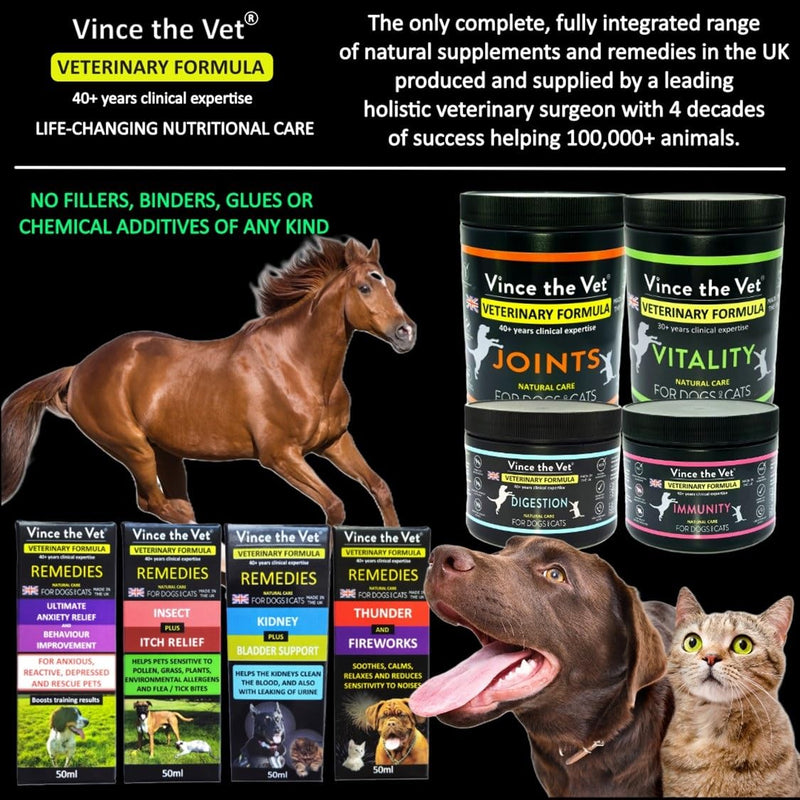 Natural Digestion Prebiotic Powder for Cats & Dogs (600g), Human Grade Veterinary Formula For Health Gut , Bloating, Stool Formation, Healthy Bowel Movements 600g
