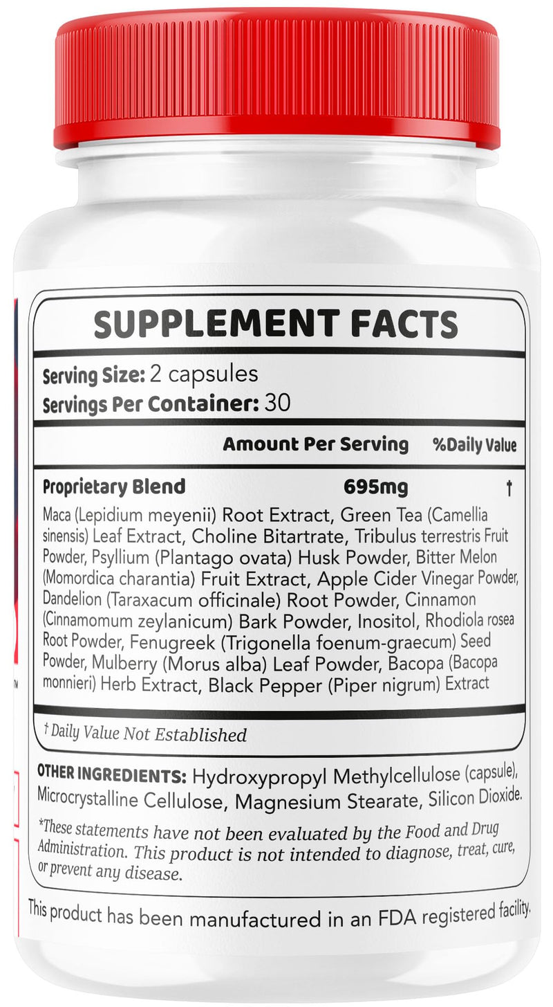 (5 Pack) GlucoBio Capsules - Official Gluco Bio Advanced Formula Support Pills - Maximum Strength, Natural Gluco Bio Supplement Vitamin for Overall Health & Wellness Reviews, 300 Capsules for 5 Months 60 Count (Pack of 5)