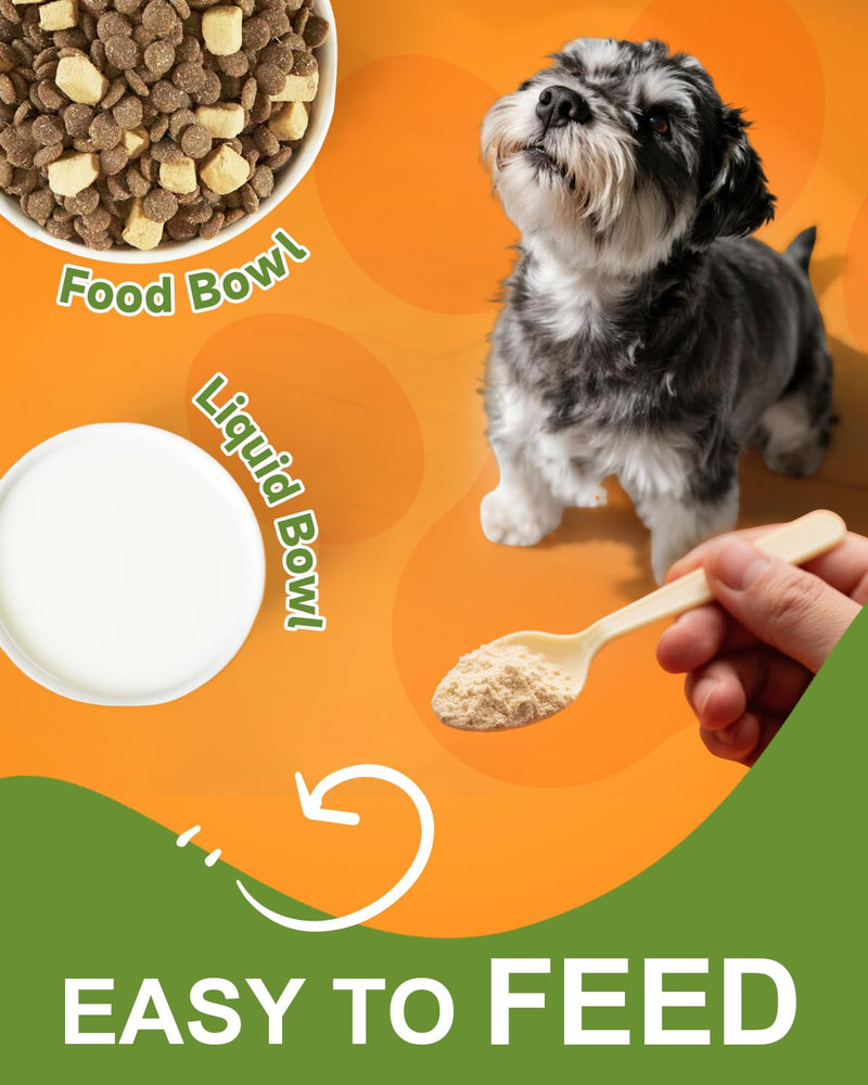 Pumpkin Powder for Dogs - Pumpkin for Dogs with Probiotics, Apple, Cranberry - Rich in Fibre for Gut Health, Digestion, Healthy Stool - Also Support Urinary Tract, Skin, Coat - Chicken Flavor