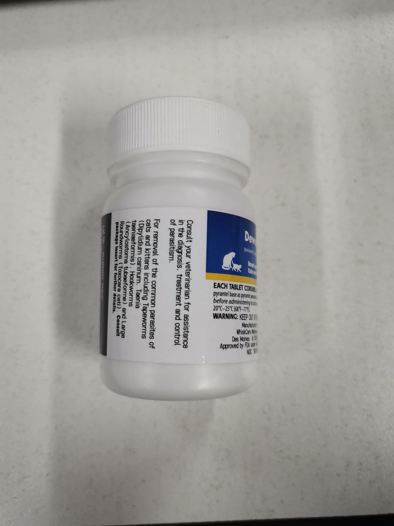 Dewormer for Cats and Kittens, Praz-qantl Tablets Broad Spectrum Dewormer for Tapeworms, Hookworms & Roundworms, 50 Tablets