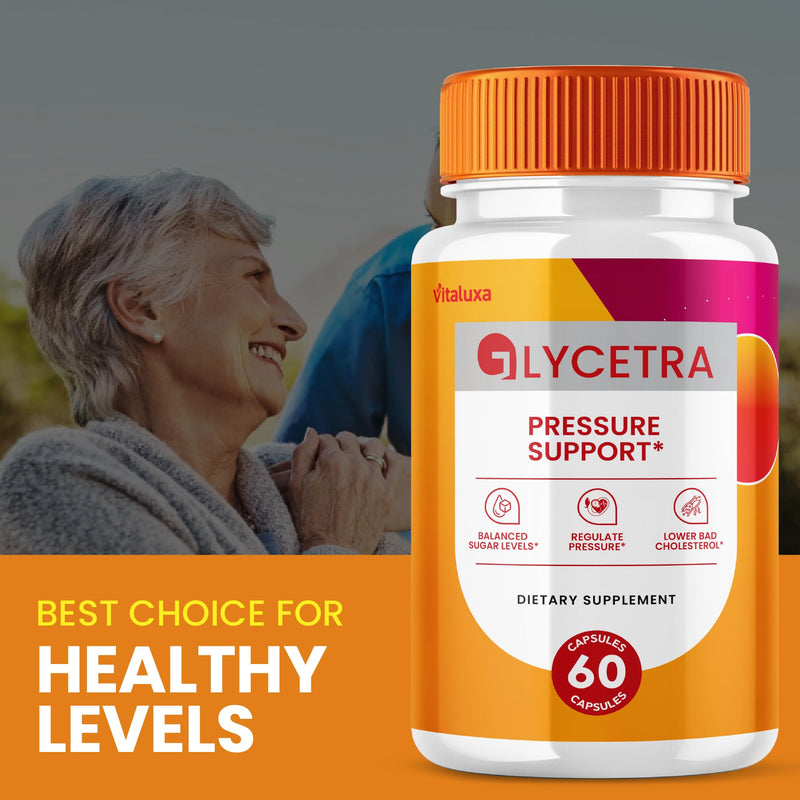 (2 Pack) Glycetra Capsules, Glycetra Blood Support Supplement Advanced Formula Premium Blend All Natural Balance Flow, Glicetra Pills Maximum Strength Glycogen Support Health Wellness Review (120 Ct)
