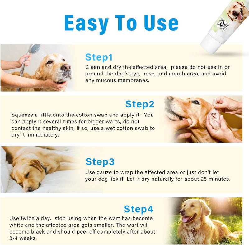 Dog Wart Remover Cream, Natural Dog Skin Tag Remover Treatment, Rapidly Eliminates Skin Tag & Wart Remover for Dogs, No Harm & Pain-Free Dog Warts Removal 1 Pack - BeesActive Australia