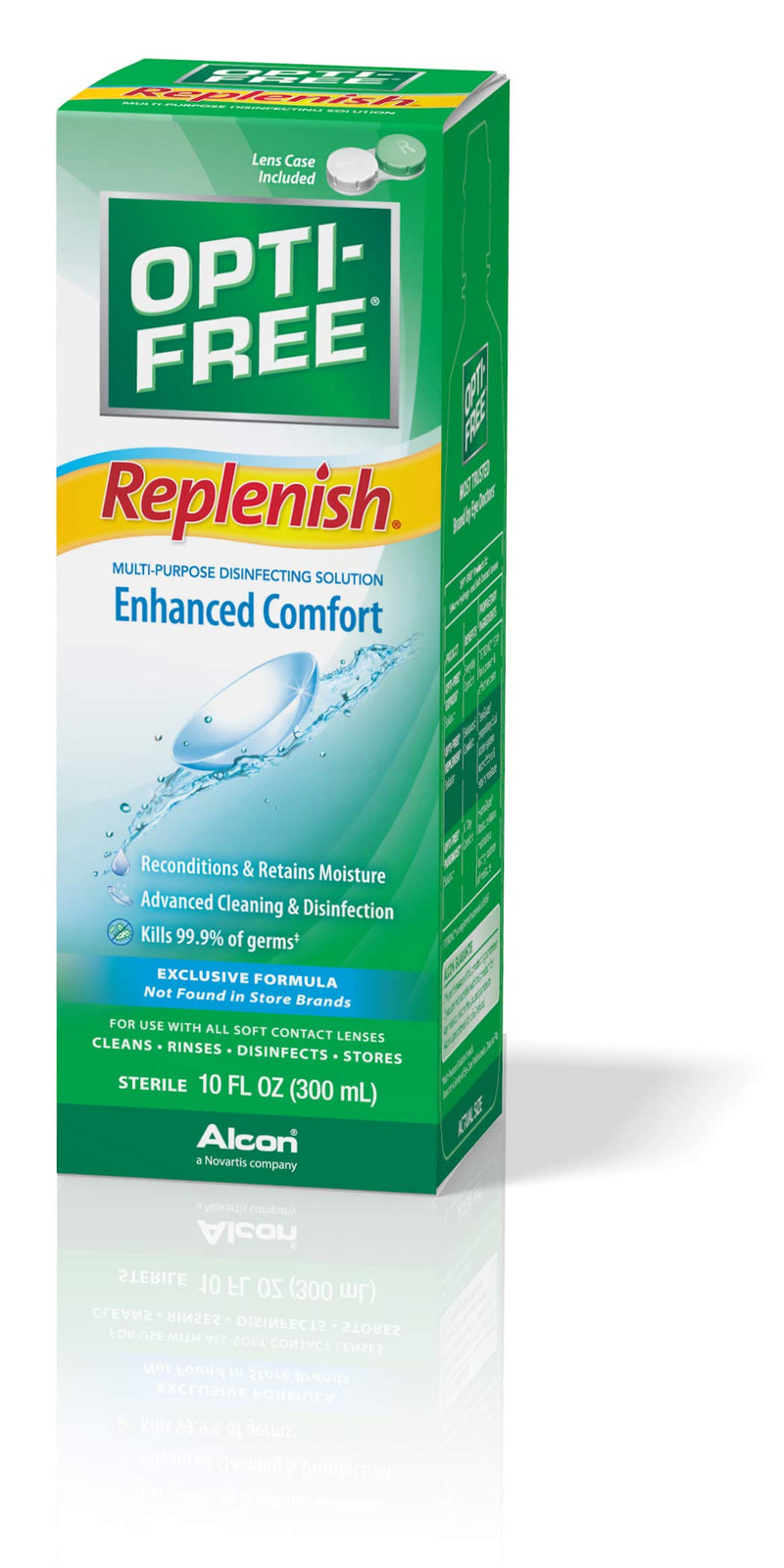 Opti-Free Replenish Multi-Purpose Disinfecting Solution With Lens Case, 10 Fl Oz Transparent 10 Fl Oz (Pack of 1) - BeesActive Australia