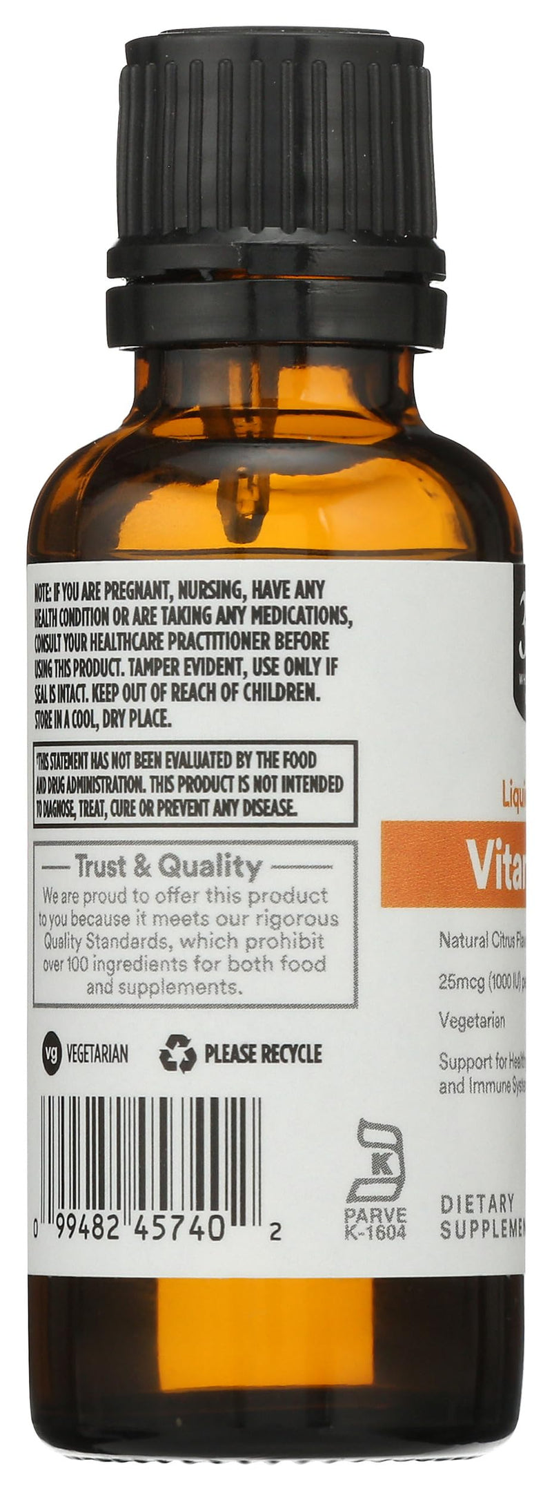 365 by Whole Foods Market, Vitamin D-3 Liquid Citrus Flavor 1000IU, 1 OZ 1 Fl Oz (Pack of 1)