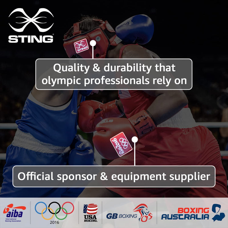 STING Armalite Boxing Gloves - Pro-Grade Tech Gear with Hi Flow Core - Ideal for Boxing, MMA & Muay Thai -10 Oz, Black/Silver - Men & Women - BeesActive Australia