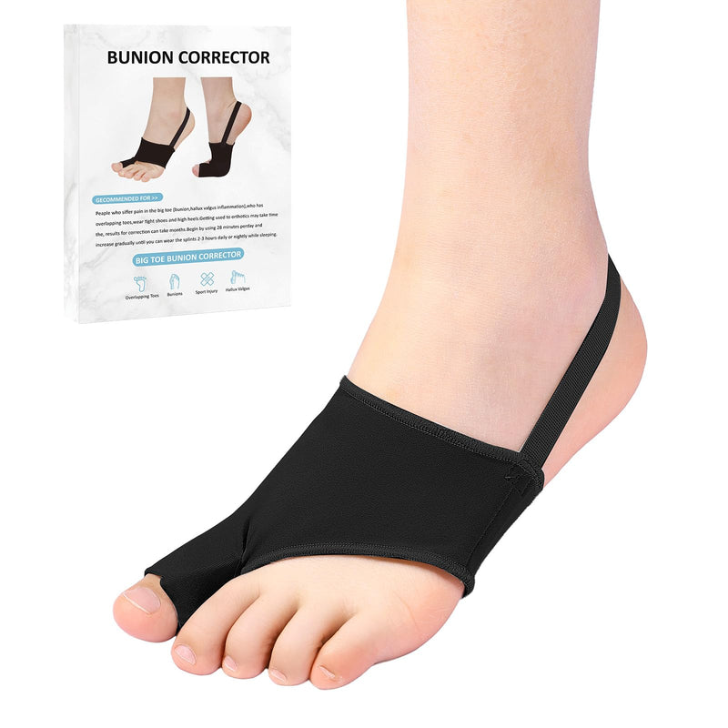 2PCS Bunion Corrector for Women & Men Big Toe, Big Toe Separators, Hammer Toe Straightener,Bunion Pads with Spacers, Hallux Valgus Pain Relief, Comfortable & Breathable for Day/Night Black 1 - BeesActive Australia