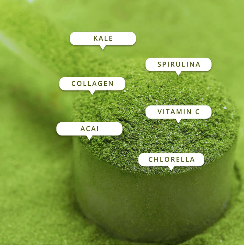 Sculpt Nation by V Shred Greens Strawberry - Premium Greens Powder & Superfood Blend with Collagen to Support Skin, Digestion, and Energy - 30-Day Supply - BeesActive Australia
