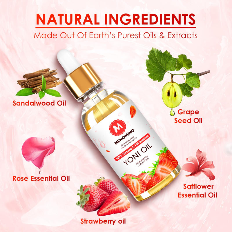 3 Pack Yoni Oil Feminine Oil for Women pH Balance - Feminine Deodorant with Pineapple Peach Strawberry Essential Oil, 1 fl oz/pc strawberry peach pineapple - BeesActive Australia