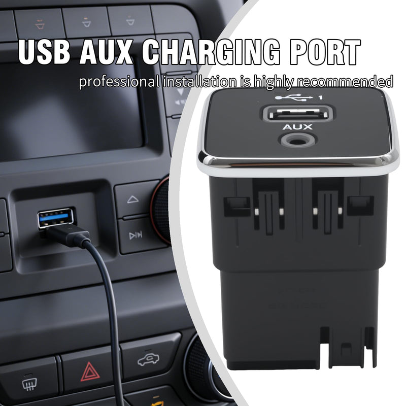 5xg28dx9ad Compass USB AUX Charging Port Socket AUX/USB, Replacement for Jeep Cherokee 2017-2021 Dodge Mopar,53224228 5XG28DX9AD 53223309 60927870 5XG28DX8AA