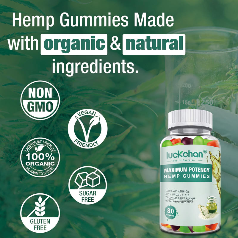 Hemp Gummies Advanced Extra Strength for Sleep, Pain, Anxiety