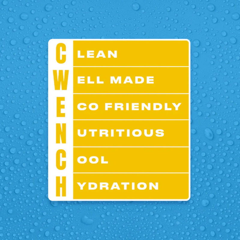Cwench Electrolyte Hydration Powder Tropical Flow Pineapple Yuzu 10 Count | Amino Acids, Vitamin B, Vegan, Gluten Free, Drink Mix 0.25 Ounce (Pack of 10)