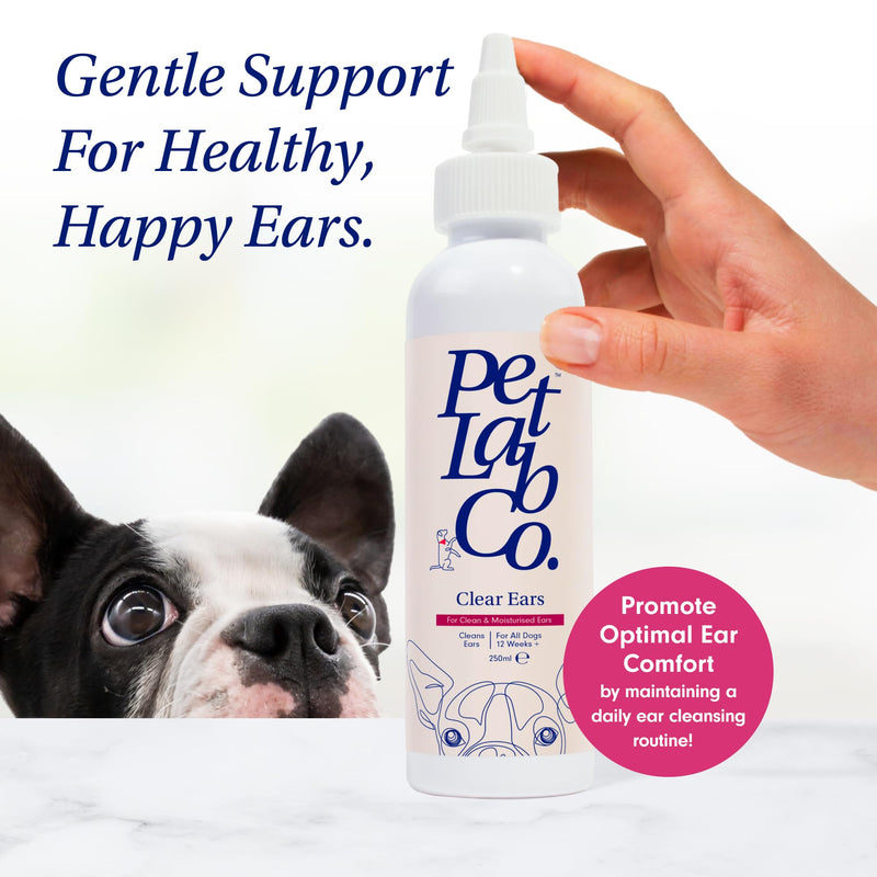 PetLab Co. Clear Ears – Support Healthy Ears in Seconds Daily - Expertly Formulated Dog Ear Cleaner - Designed to Help Support Regular Ear Care, Help Manage Wax or Dirt Build-Up, and Support Dry Skin
