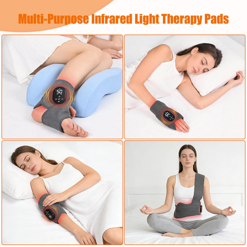 Foot Renew Massager for Neuropathy, with Red Light Therapy for Feet & Ankle, Infrared Neuropathy Foot Massager with Heat, 8 Massage Modes, 20 Intensity Levels,Ankle & Body Massager1pack - BeesActive Australia