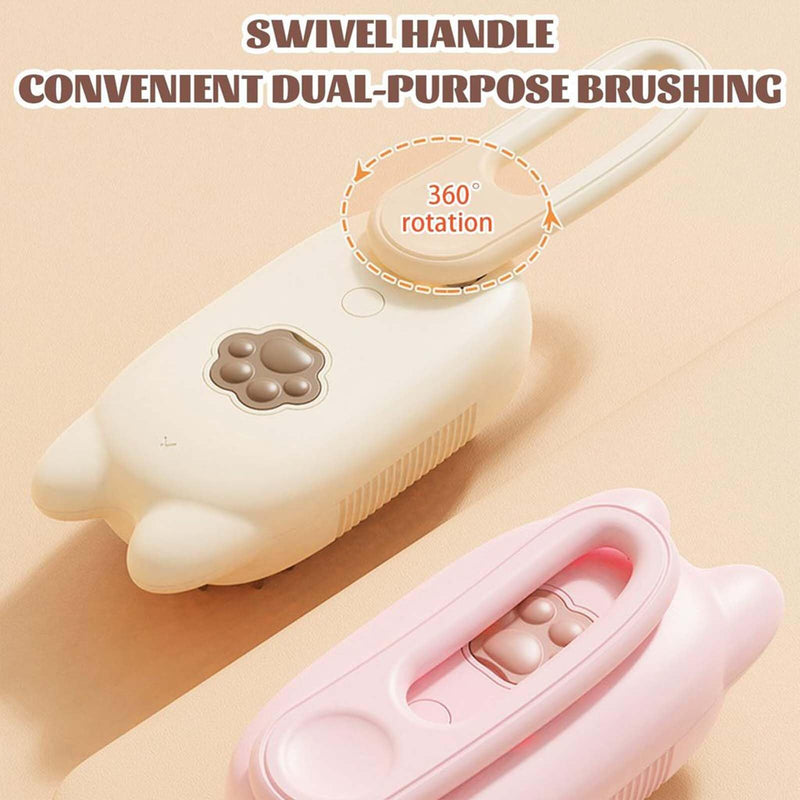 Cat Steam Brush for Shedding, Steam Brush for Indoor Cats, Water Brush, Cat Spray Mist Massaging Brush, Pet Hair Removal Brush, Suitable for Cats, Dogs and Rabbits, Cat Cleaning Brush 😽beige - BeesActive Australia