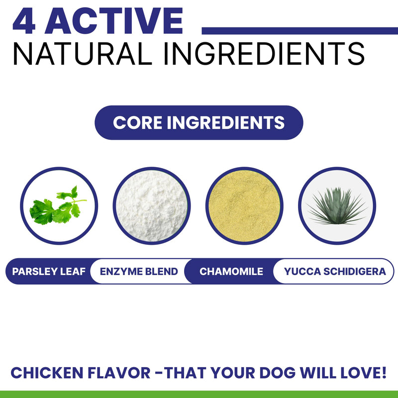 NO Poo Chews for Dogs - Prevent Dog Poop Eating - Coprophagia Treatment - Stool Eating Deterrent - Digestive Health + Breath Aid/Probiotics & Enzymes - Made in USA - 120 Treats 120 No Poo Chews - PawsPlanet Australia