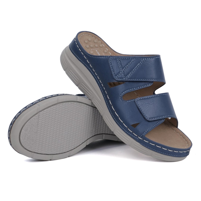 Ortho+rest Women Arch Support Slides Orthotic Walking Sandals Orthopedic Sandals 6 Navy