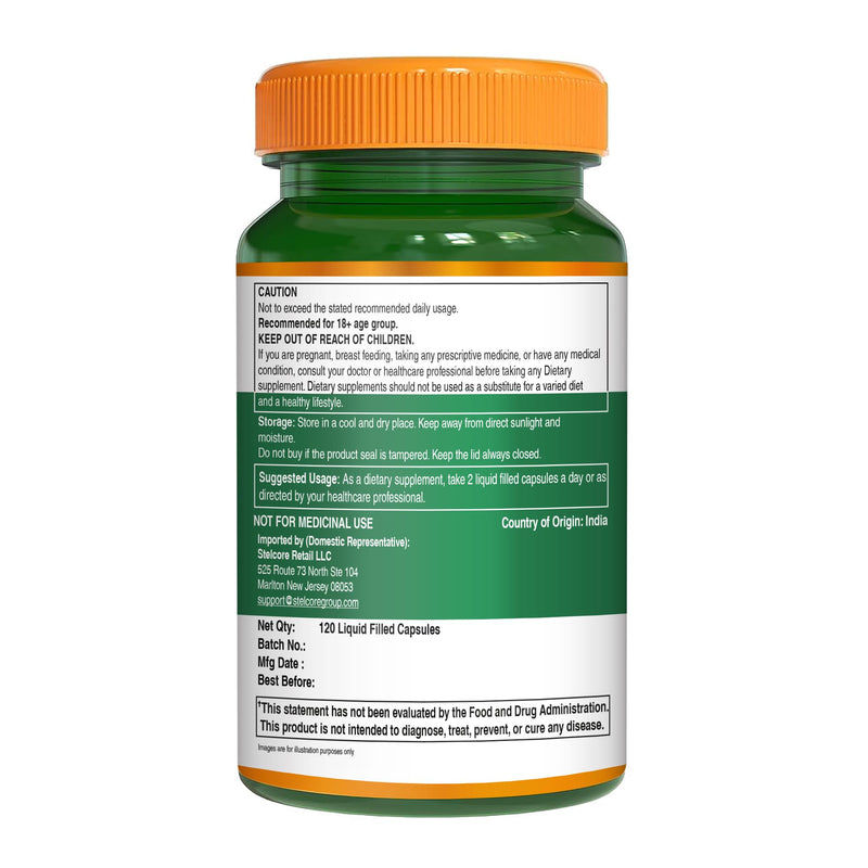 Pure Nutrition Vitamin E with Wheatgerm Oil, 1020mg |120 Caps | Natural Source of Vitamin E | Hair and Skin Supplement | Non GMO 120 Count (Pack of 1)