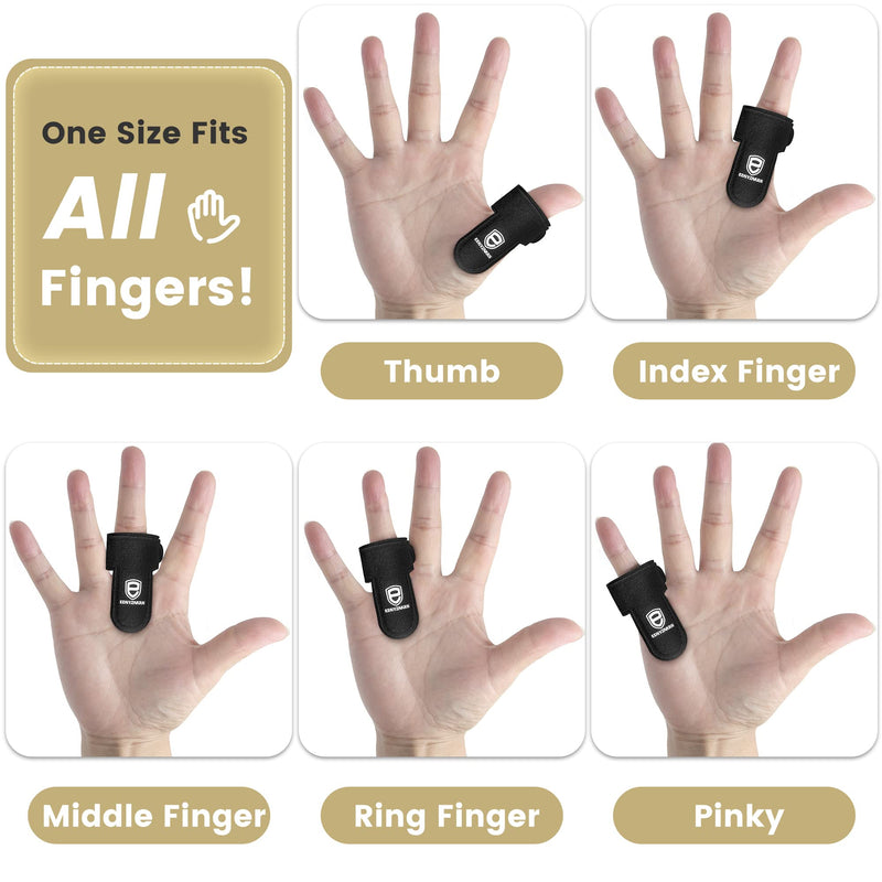 2Pcs Trigger Finger Splint, Finger splints for Thumb, Index, Middle, Ring and Pinky, Finger Support Brace for Tendonitis, Stiffness, Curved, Bent, Locked - Fit for Left Or Right Hand 2 - BeesActive Australia