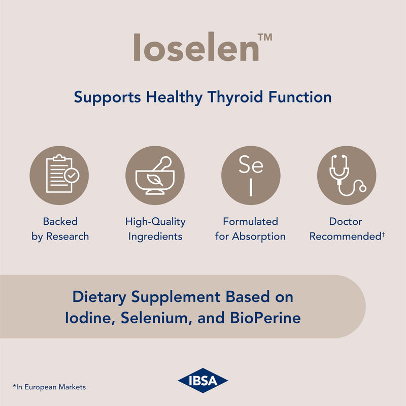 Ioselen - Thyroid Support Supplement ‚Äì 100 mcg Selenium, 100 mcg Iodine, 5mg BioPerine - 30 Soft-Gel Caps for Increased Bioavailability and Absorption - Gluten-Free, Lactose-Free, Sugar-Free, Non-GMO - BeesActive Australia
