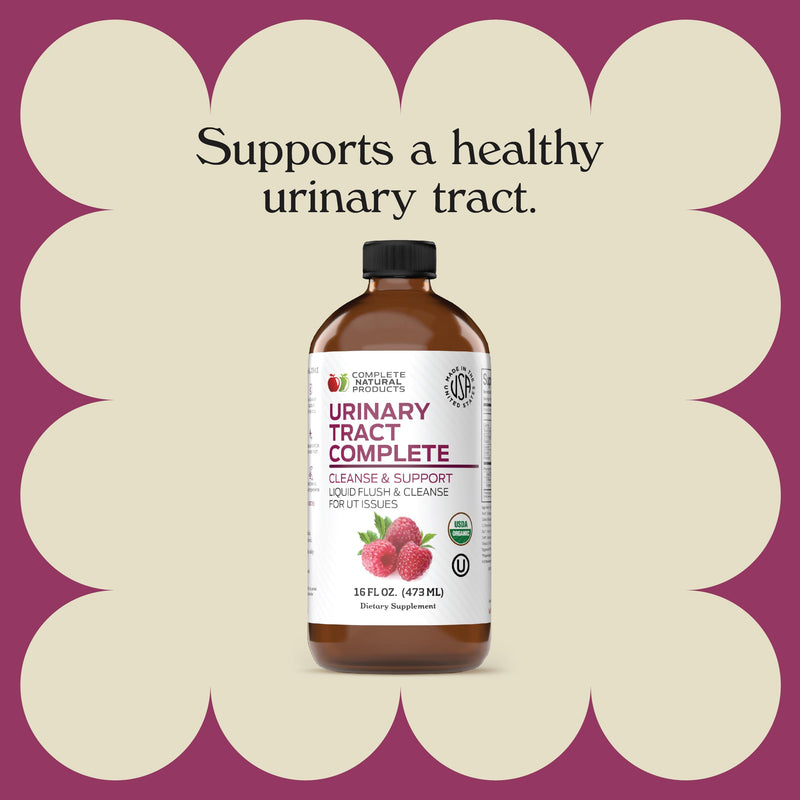 Complete Natural Urinary Tract Complete 8oz - Liquid Supplement for Urinary Tract Health with Organic Cranberry, D-Mannose, Beet Root, Fennel Seed, and Turmeric 8 Fl Oz (Pack of 1)