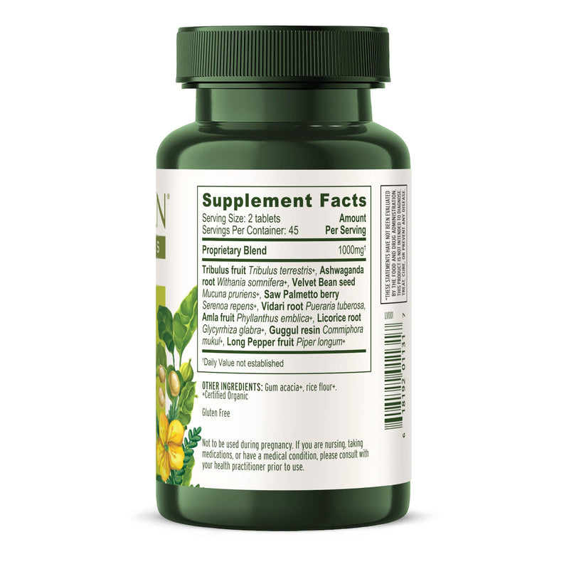 Banyan Botanicals Men’s Support Tablets – with Organic Gokshura (Tribulus Terrestris), Mucuna & Ashwagandha Root to Support Reproductive Health* – 90 Tablets – Non GMO Sustainably Sourced Vegan - BeesActive Australia