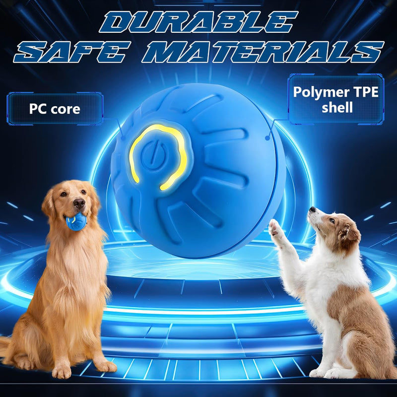 2 Pcs Shaky Ball Toy for Dogs,2025 New Shaky Dog Ball,Upgrad Interactive Dog Ball Automatic Moving Dog Toy Ball,USB Rechargeable Vibrating Dog Ball Remote Control Pet Ball for All Dogs(Orange+Blue) - BeesActive Australia