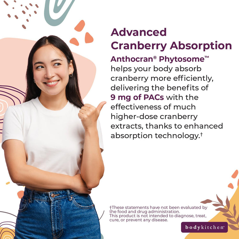 Body Kitchen Urinary Tract Shield with Cranberry & Vitamin C Supplement