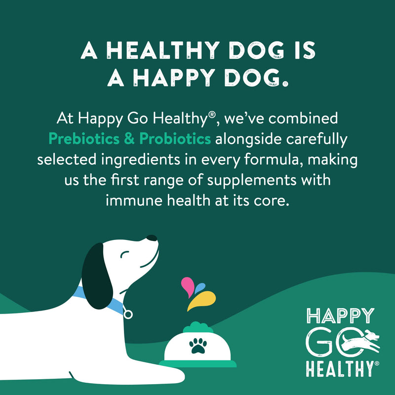Dog Gut Health Probiotics Supplement | Improves Digestive Health and Immune System Support for Dogs and Puppies | All Natural Ingredients Tasty Kibble Dog Food Topper | 21 Count Pack - PawsPlanet Australia