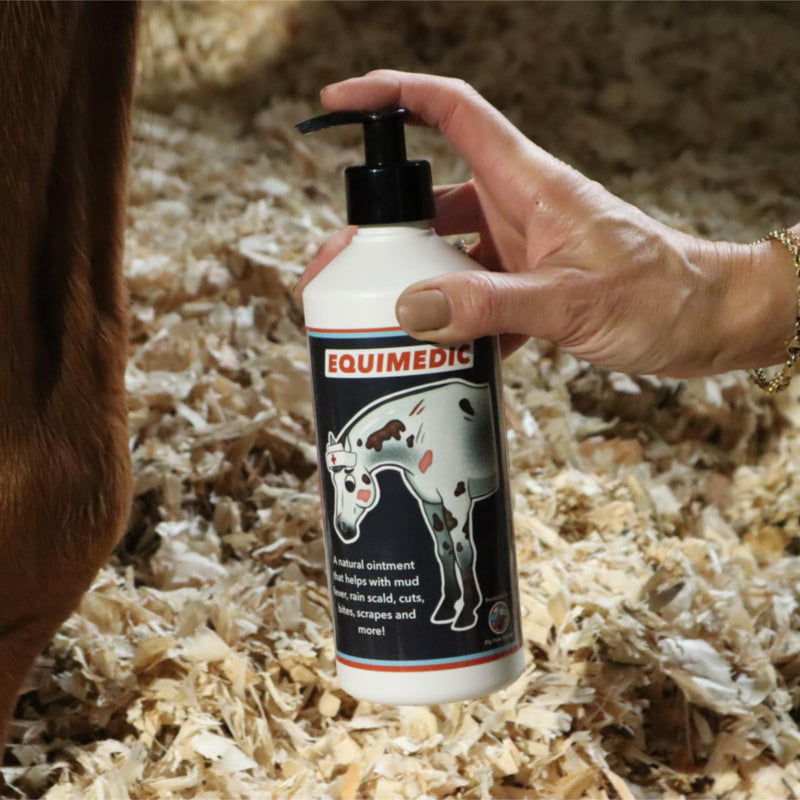 Equimedic Horse Skin Care Lotion 500ml - All-Natural Cream for Cuts, Insect Bites, Rashes, Hives, Mud Fever, Rain Scald & more! Protective, Soothing, & Fast-Acting