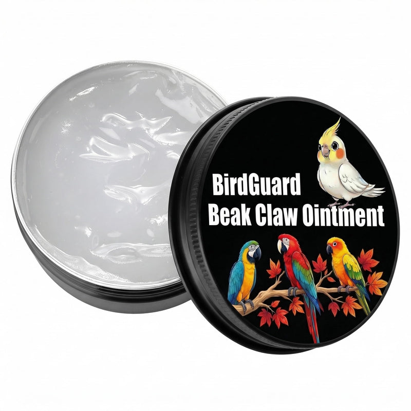 2.7 Oz Parrot Beak & Feet Balm, Bird Beak Oil & Moisturizer for Dry Cracked Skin, Foot Care Cream for Parrots, Cockatiels, Parakeets, Natural Bird Grooming Treatment