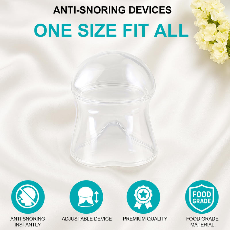 Snoring Solution, Tongue Retaining Snore Devices Stopper - Anti Snoring Devices Mouthpiece Mouth Guard for Men and Women - RS10 White Large - BeesActive Australia