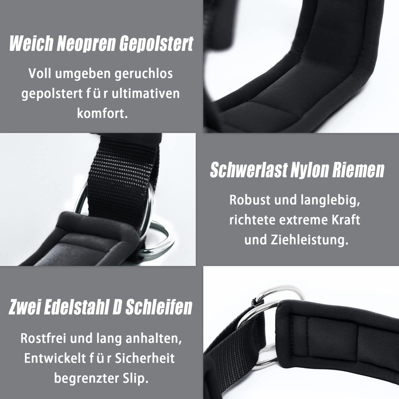 Soft Neoprene Padded Dog Collar (4cm Width) Reflective Dog Collar with Robust Nylon & Pull Stop, Comfortable Pull Collar Dressage Collar for Small Medium Large Dogs Anti-Pull Walking S, Black Black S 40-47cm Neck Circumference - BeesActive Australia